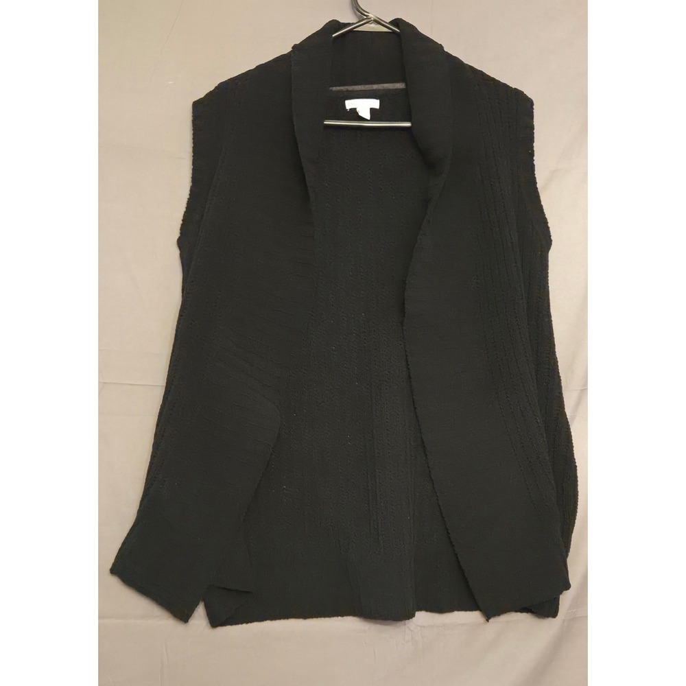 Cato Knit Cardigan Sweater Women's Size Medium Black Lightweight